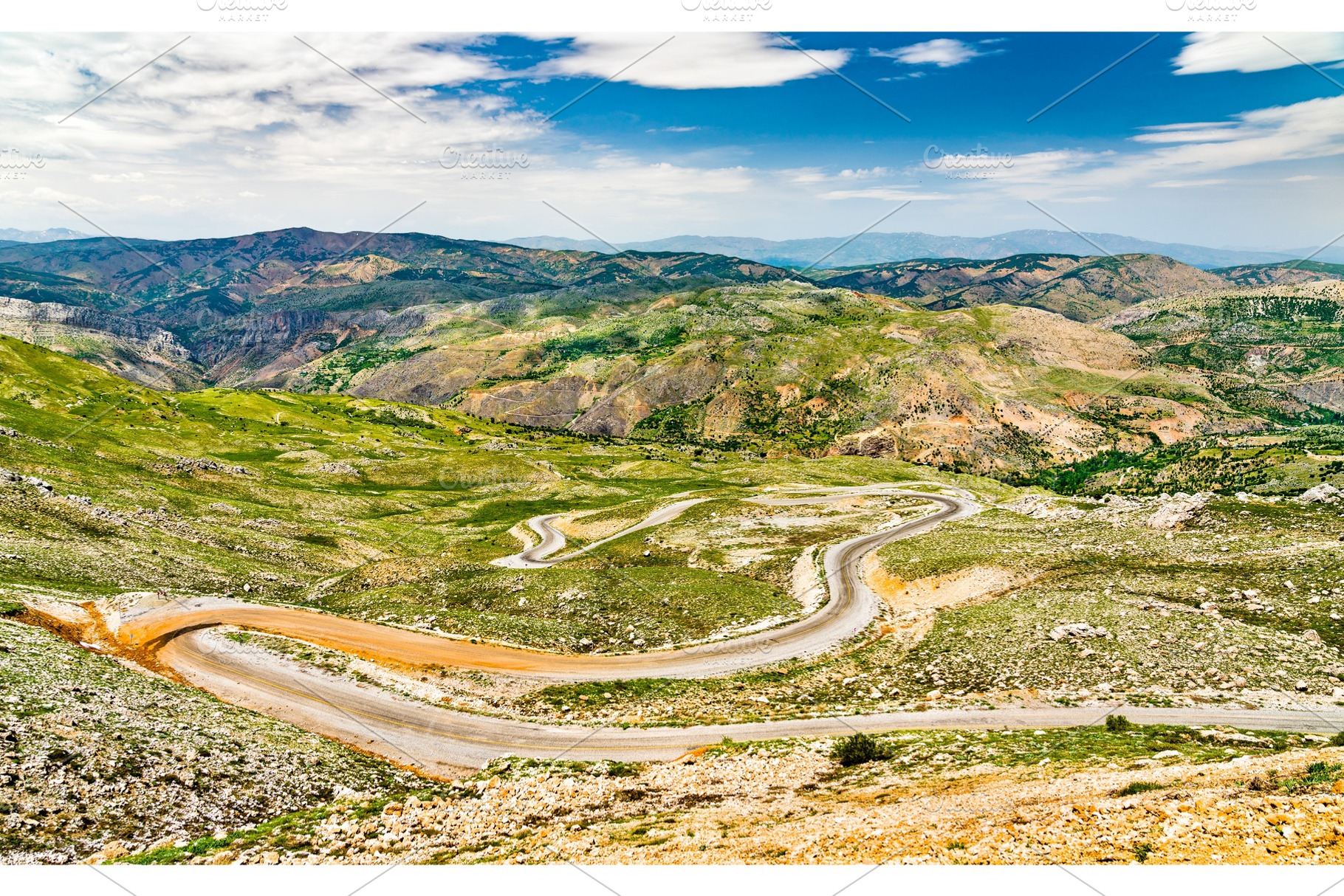 Road to nemrut dagi in the mountains stock photo containing turkey and, a Nature Photo by Leonid Andronov