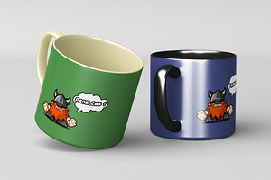 Small Ceramic Mug Mock-Up