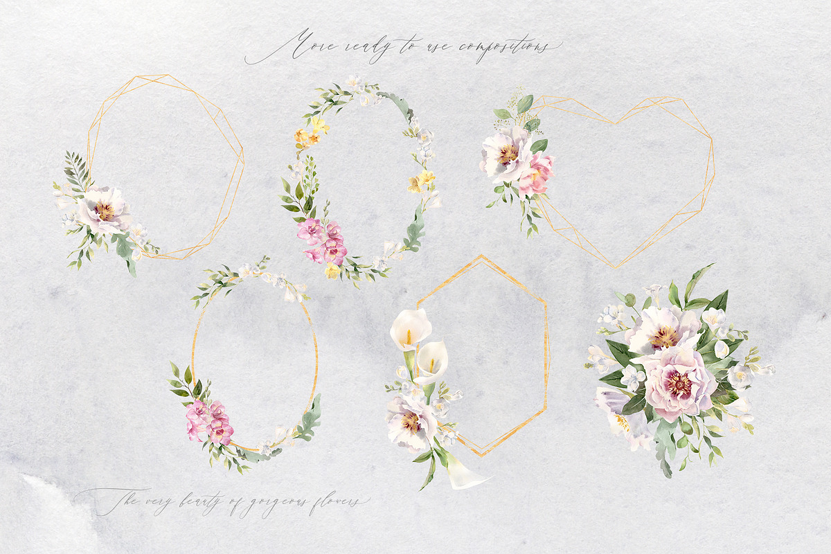 Exquisite Flora. Watercolor set., a Texture Illustration by Elegantia (Photo 9 of 13)