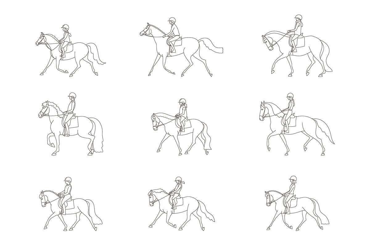Riding School, an Animal Illustration by Naurider (Photo 4 of 5)