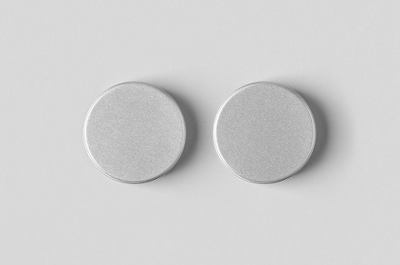 Metal cosmetic jar mockup JPEG