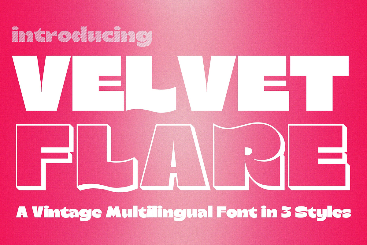 Velvet Flare - Vintage Modern Type, a Sans Serif Font by HipFonts (Photo 1 of 7)