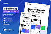 Digital Banking Email Newsletter, an UI Kit Template by SquidPixey (Thumbnail 1 of 6)