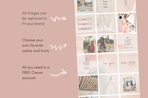 18 Post Instagram Puzzle Template