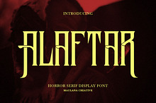 Alaftar Display Font