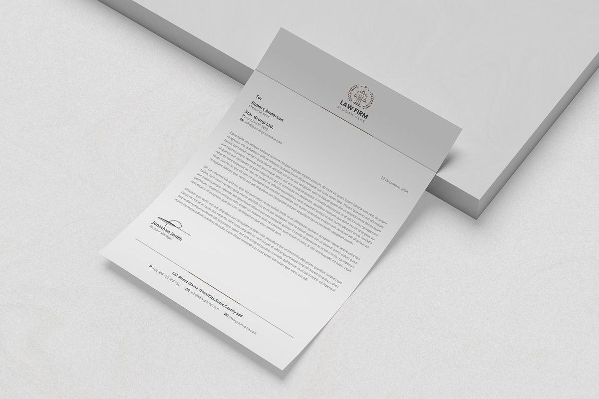 Canva Letterhead and Invoice Bundle, a Stationery Template by DesignDevisers (Photo 7 of 17)