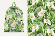Calla Lily Seamless Pattern, a Pattern Graphic by PicByKate (Thumbnail 11 of 13)