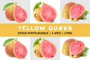 Yellow guava with pink flesh, an Object Graphic by Fruits+Veggies (Thumbnail 1 of 4)