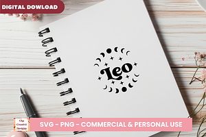 Leo Zodiac Sign SVG Cut Files