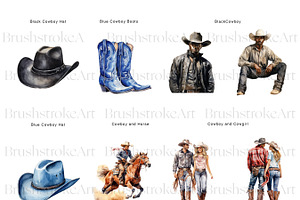 Western Clipart, Cowboy PNG, Western