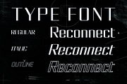 Reconnect - A Modern Typeface, a Sans Serif Font by Meizzaluna Design (Thumbnail 6 of 10)