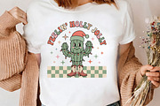 Feelin Holly Jolly Cactus PNG Art, a Seasonal Illustration by CrexoraLab (Thumbnail 3 of 4)