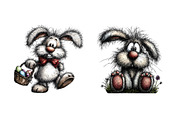 Watercolor easter bunny clipart, an Illustration by SinaCreation (Thumbnail 5 of 11)