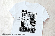 I Am Three Hear Me Rawr 3rd Birthday, an Object Graphic by Applied Arts (Thumbnail 3 of 4)