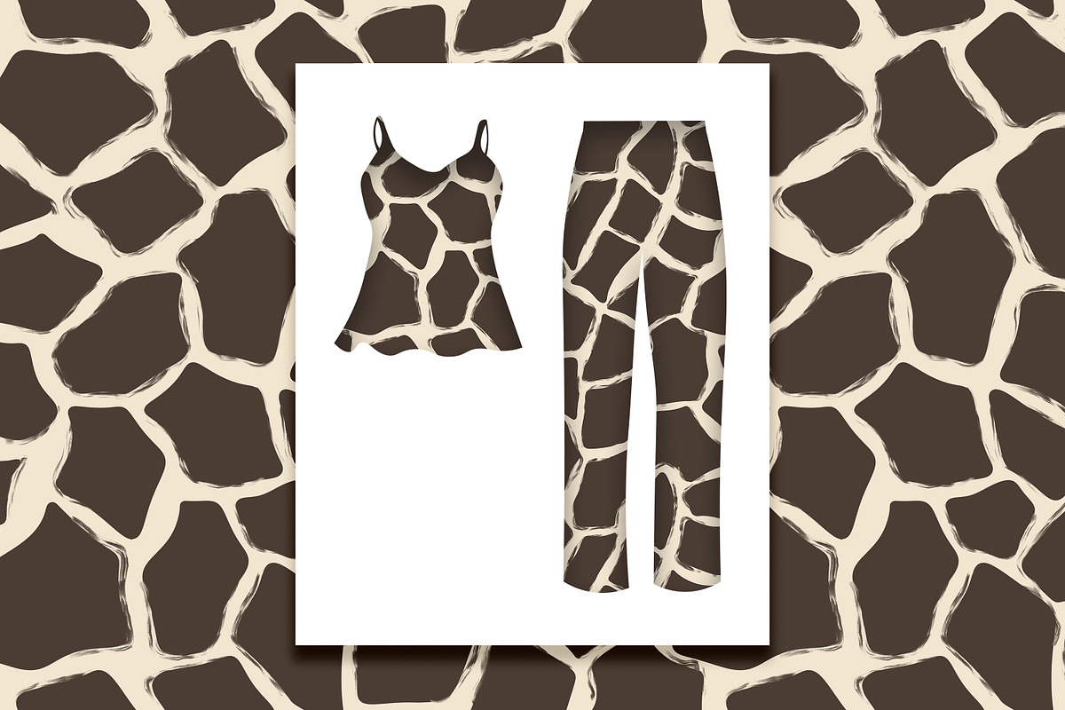 Wild Animal Prints Set Coffe & Lime, a Pattern Graphic by Oksana Dovhopol Art (Photo 16 of 19)