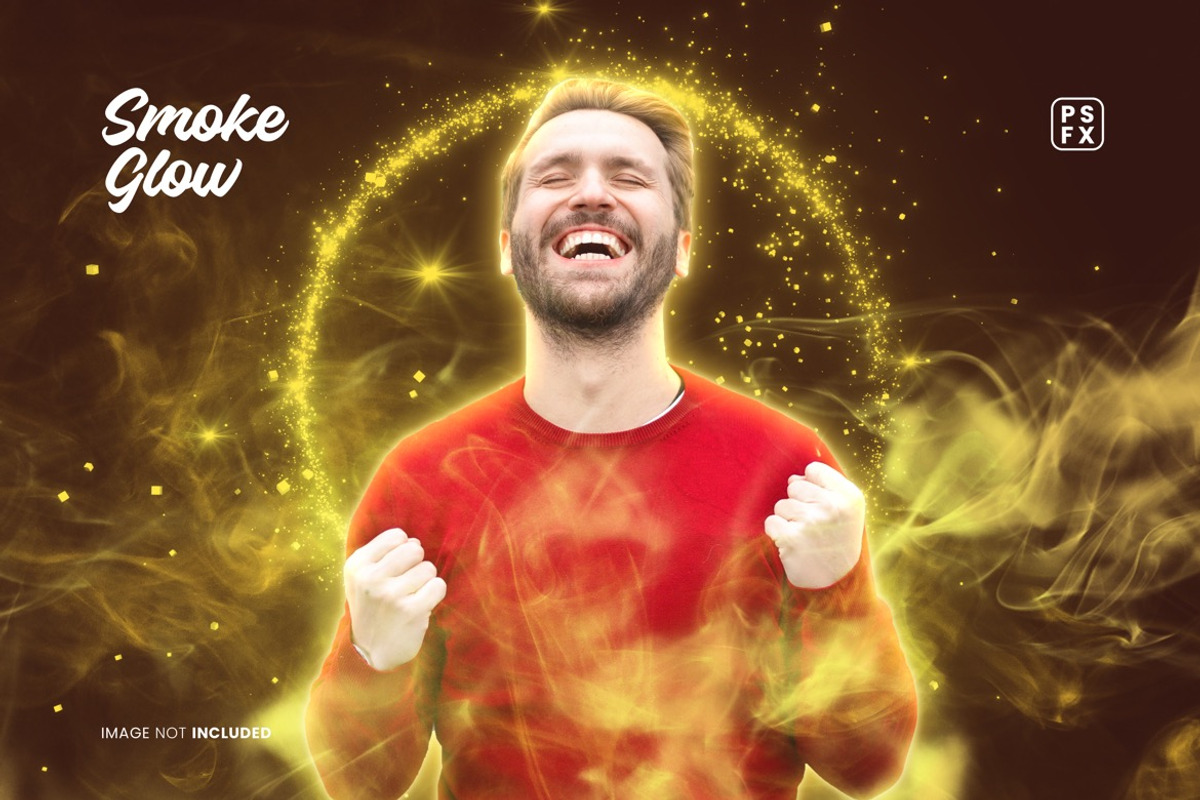 Smoke Glow Photo Effect, a Layer Style Add-On by WudelMbois Studio (Photo 1 of 3)