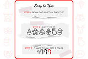 Christmas Icons - Dingbat Font, a Symbol Font by WADLEN (Thumbnail 4 of 7)