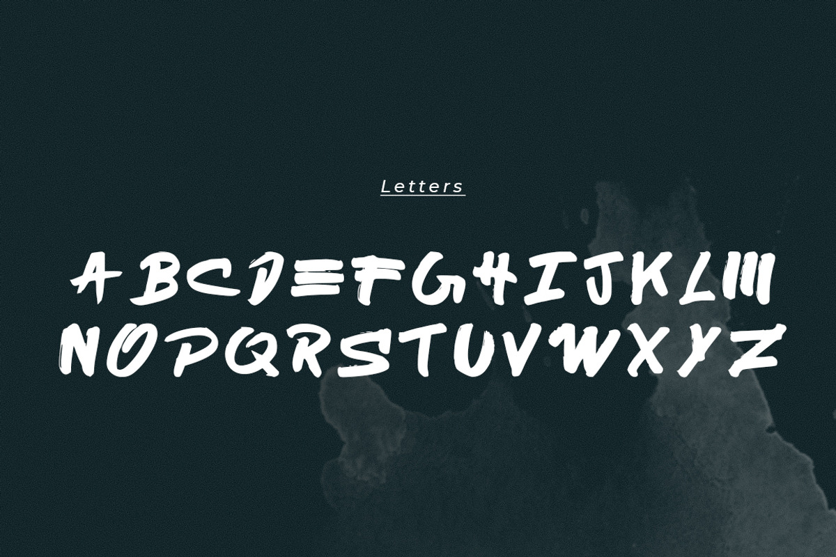 Zenoo | Brush Font preview 2