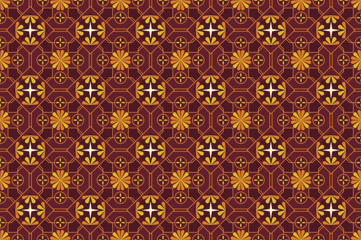 Vintage Ornamental Floral Pattern, a Pattern Graphic by Mightyfire