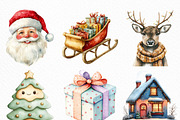 Cute Christmas Clipart, an Illustration by Craft Nest (Thumbnail 5 of 6)