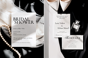 B&W Wedding Stationery Mockup Bundle, an Advertising Mockup by Serenefeeling (Thumbnail 6 of 14)