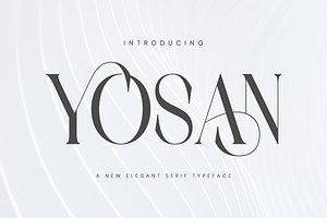 Yosan - Elegant Serif Font, a Serif Font by Aqeel_Art