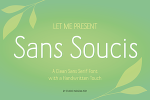 Sans Soucis a clean sans serif font