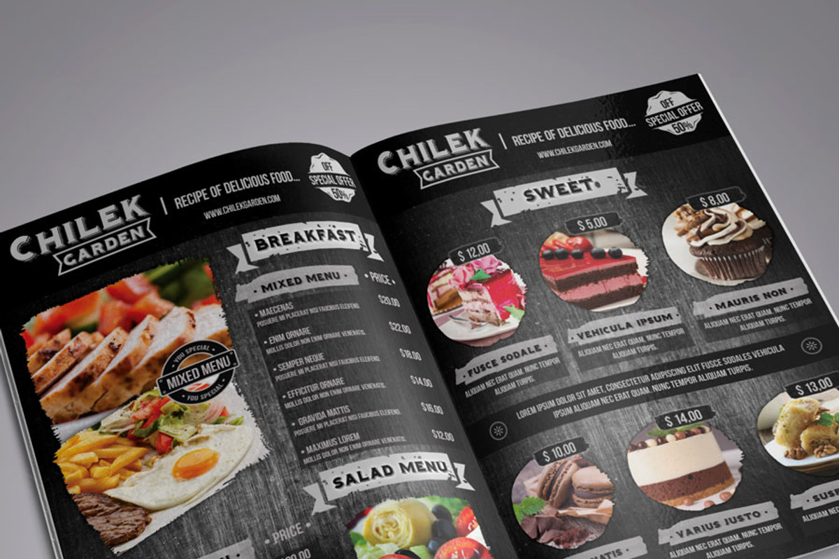 Chilek Garden Menu Pack, a Brochure Template by fatihakdemir (Photo 3 of 5)