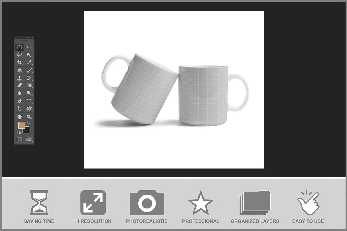 Mug Holiday Scene Mockup, a Cups & Container Mockup by Bruno's Shop (Photo 2 of 3)