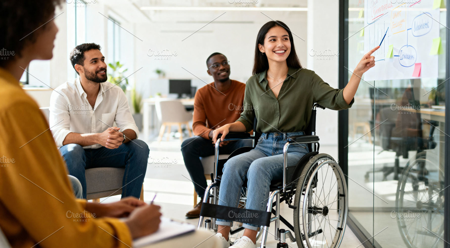 Inclusive Team Brainstorming, a Business Photo by Virgo Studio