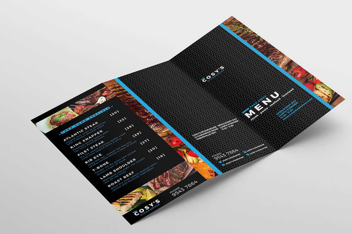 Restaurant Menu Templates Pack, a Brochure Template by BrandPacks (Photo 7 of 14)
