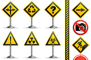 Collection Warning Road Signs, a Technology Illustration by TAlex (Thumbnail 5 of 7)