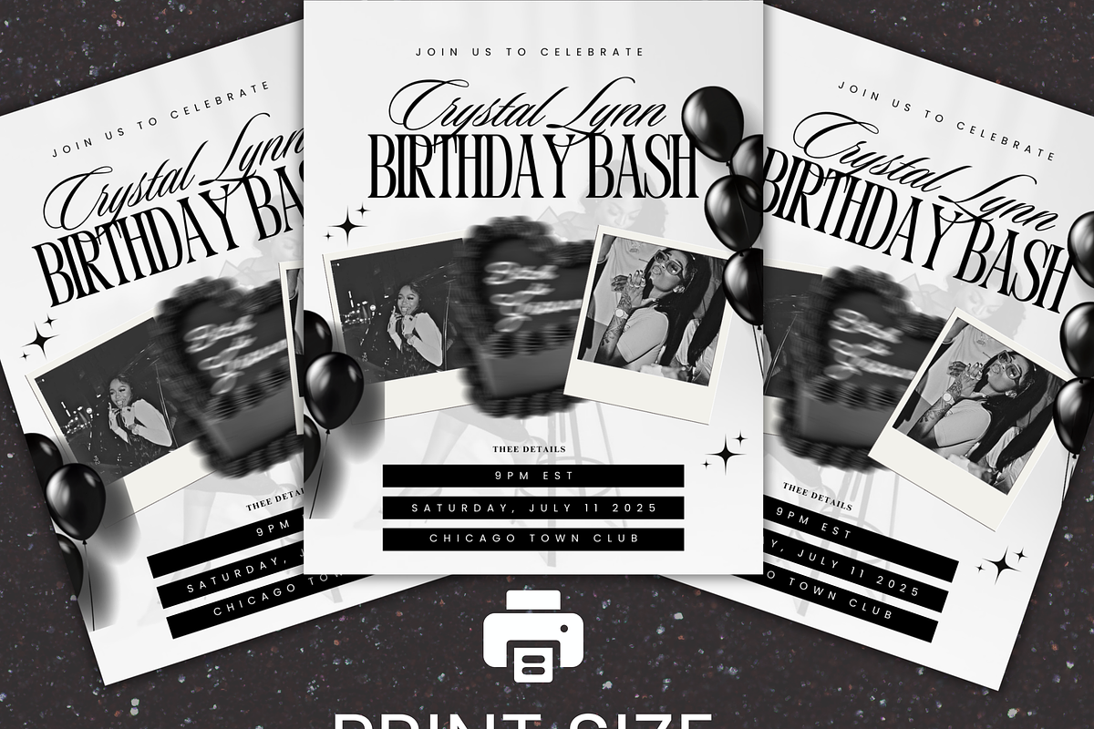 Canva Birthday Celebration Flyer, a Social Media Template by Lux Logo Studios (Photo 8 of 9)