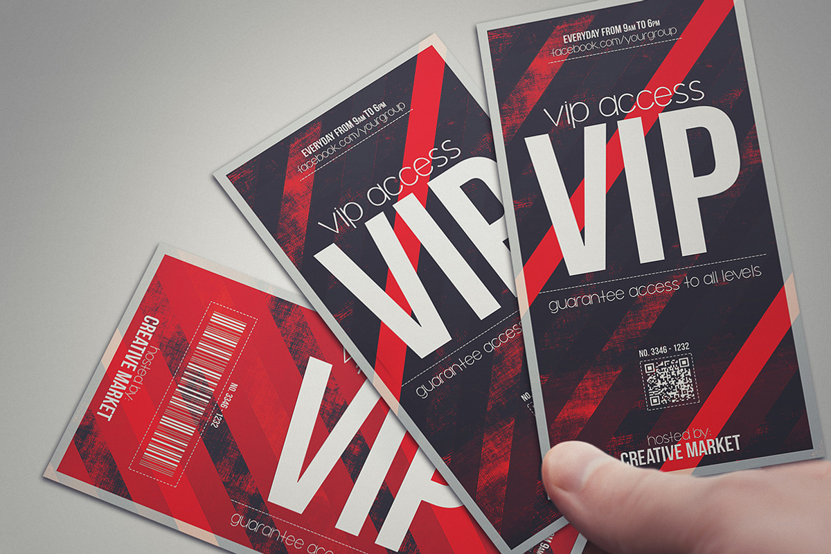 DEVIL RED - VIP PASS, a Card Template by Tzochko (Photo 5 of 7)