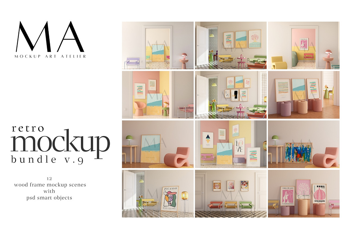 Entire Shop Frame Mockup Bundle, a Household Mockup by Mockup Art Atelier (Photo 38 of 55)