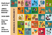 Cartoon vector animals alphabet., an Animal Illustration by Nata Savina Art (Thumbnail 2 of 4)