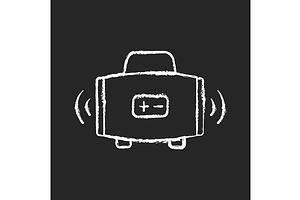 Wireless Loudspeaker Chalk Icon