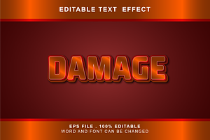 Damage Text Effect Editable