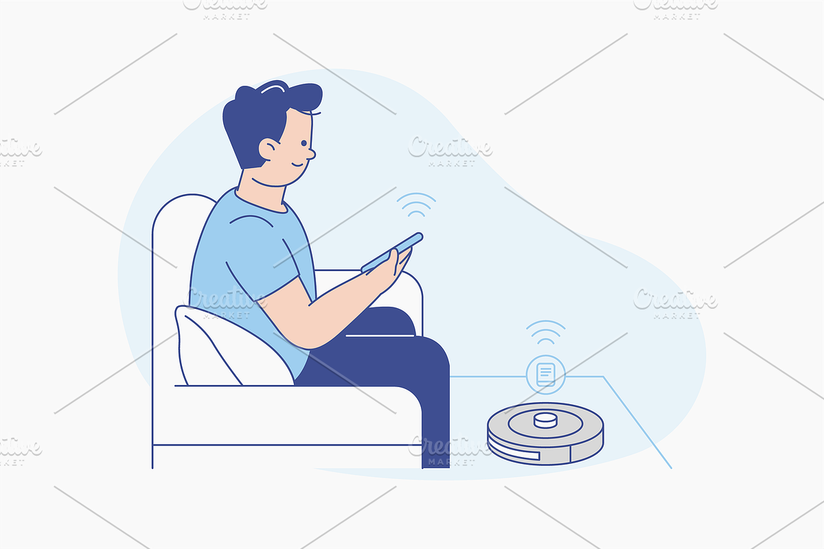 Smart Home Illustration, an Object Graphic by Jump Studio (Photo 12 of 12)