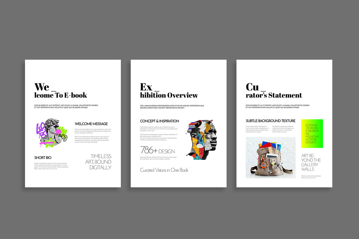 Art Gallery Exhibition E Book Design, an UI Kit Template by MightyDesign (Photo 3 of 10)