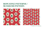 Cozy Traditional Christmas Pattern, a Pattern Graphic by CreativeChristiana (Thumbnail 3 of 12)