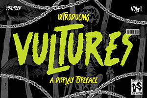 Vultures Marker Brush Horror Display