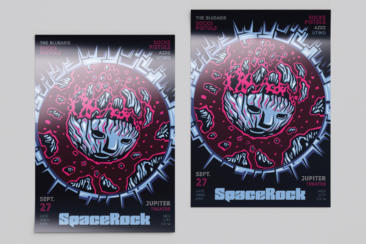 Supernova Hand Drawn Vector Flyer, a Flyer Template by ashenterprise (Photo 2 of 3)