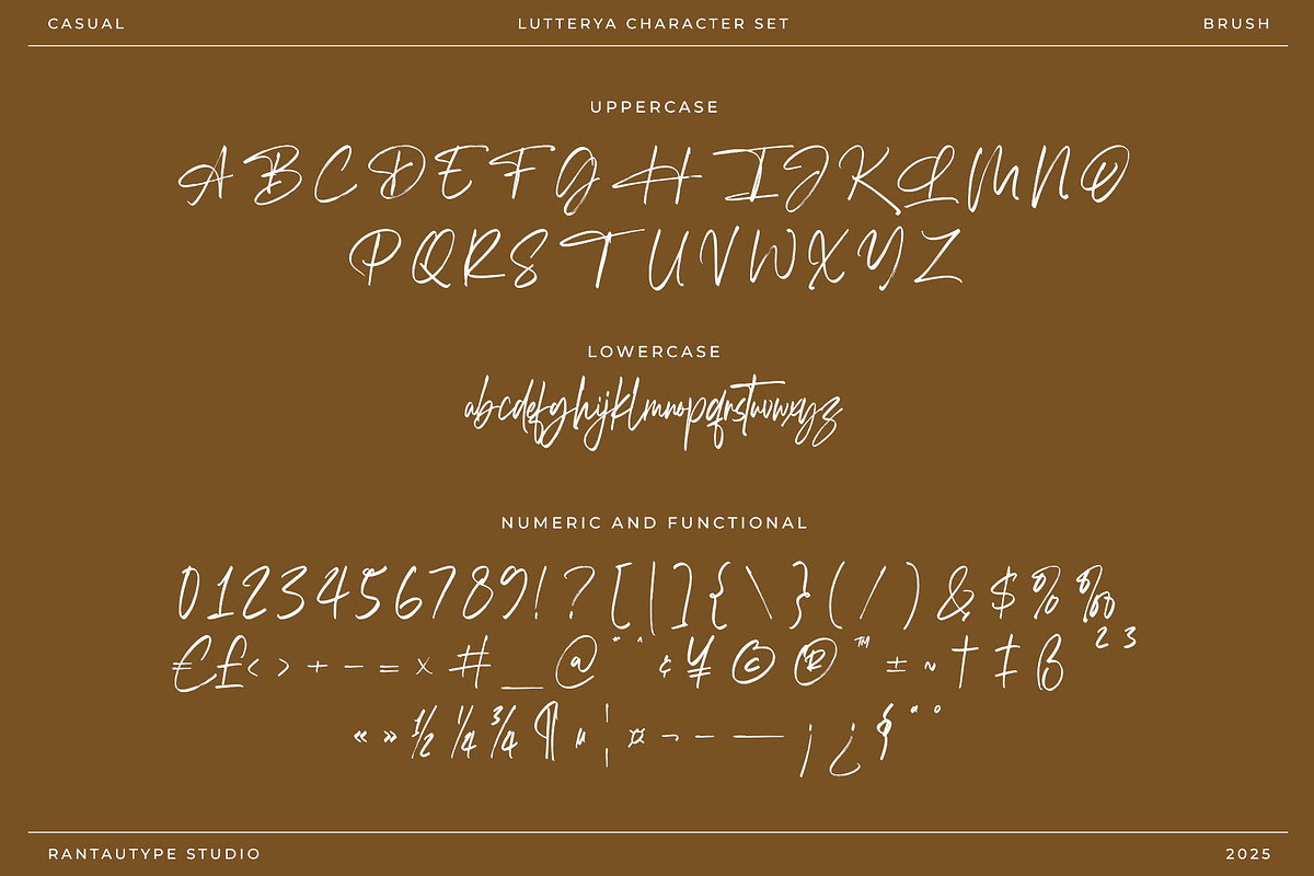 Lutterya Brush Handwritten Font, a Script Font by RantautypeStudio (Photo 18 of 19)