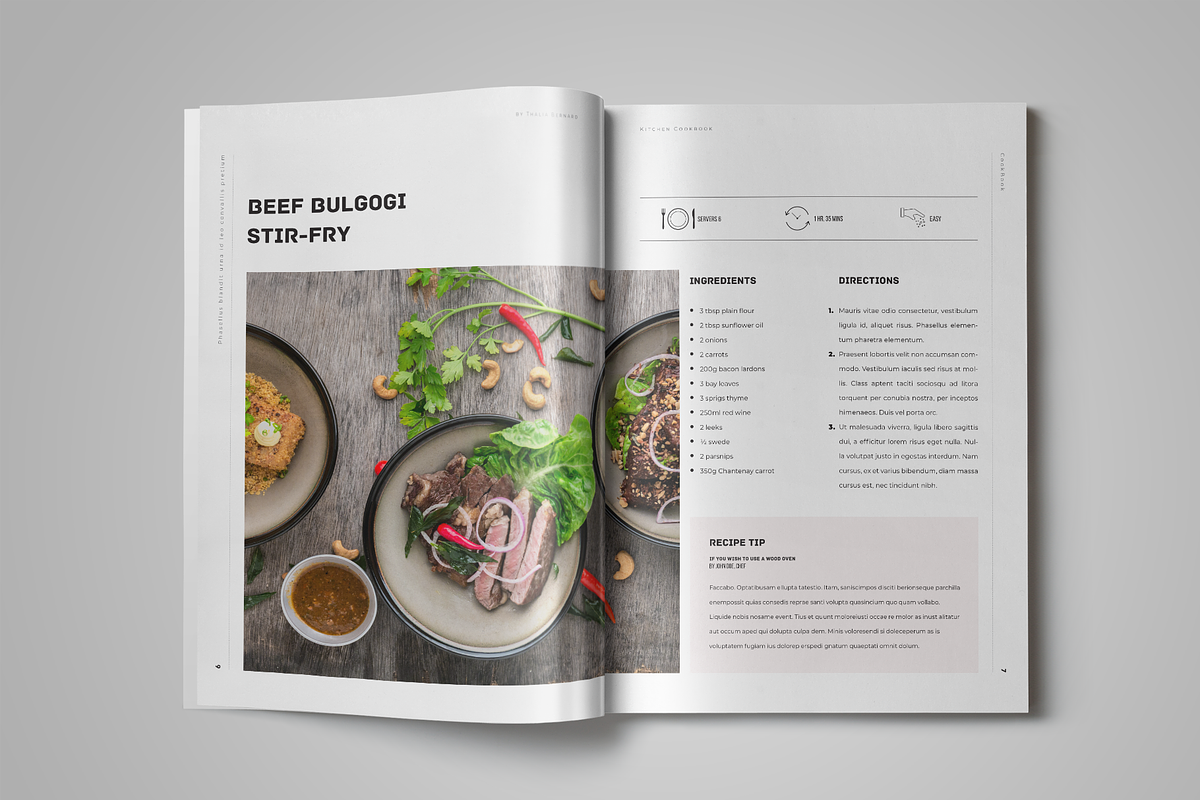 Cookbook / Recipe Book, a Templates & Theme by StockInDesign (Photo 4 of 10)