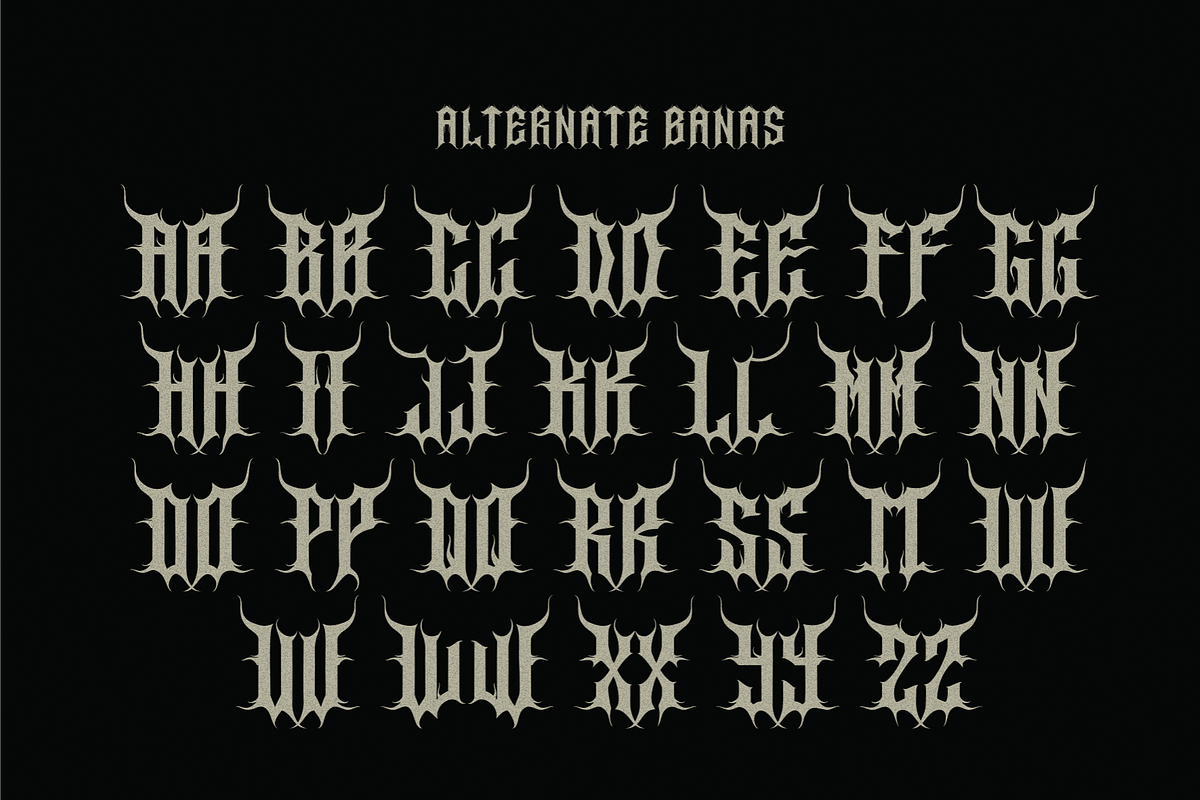 Banas, a Blackletter Font by Marvadesign (Photo 5 of 7)