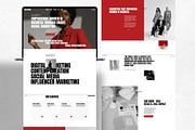 Showit Marketing Agency Website Red, an App Template by Digital&Chic (Thumbnail 3 of 8)