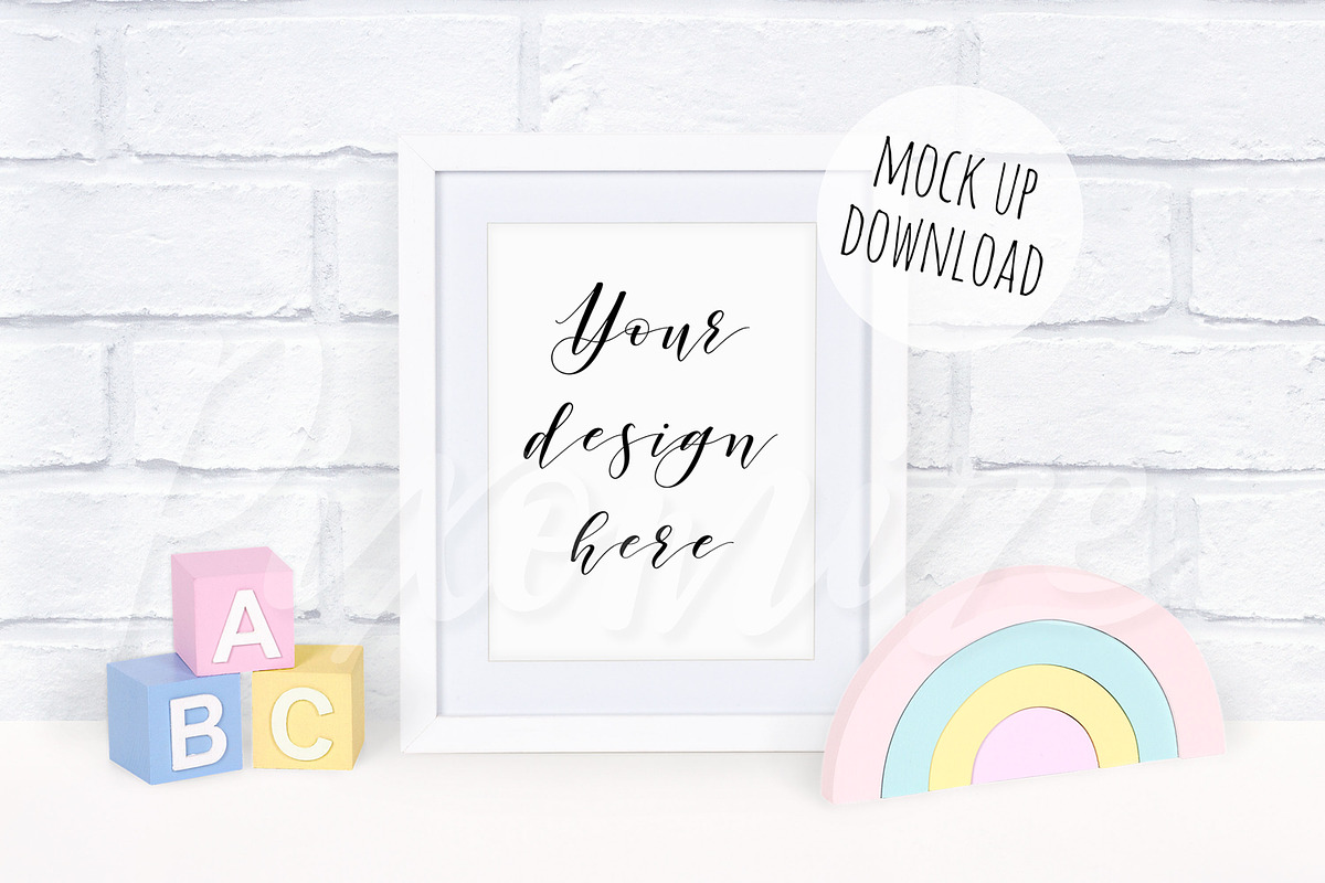 Nursery Frame Mockup, a Mockup by Pixomize (Photo 1 of 2)