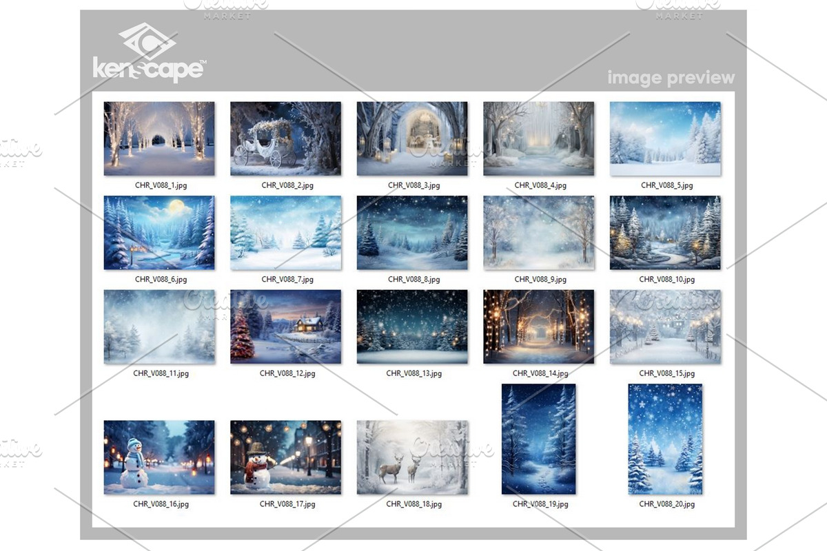 20 Winter Wonderland Xmas Backdrop, a Background Photo by KenScape (Photo 3 of 3)