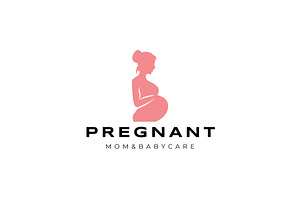 Pregnant icon template illustration